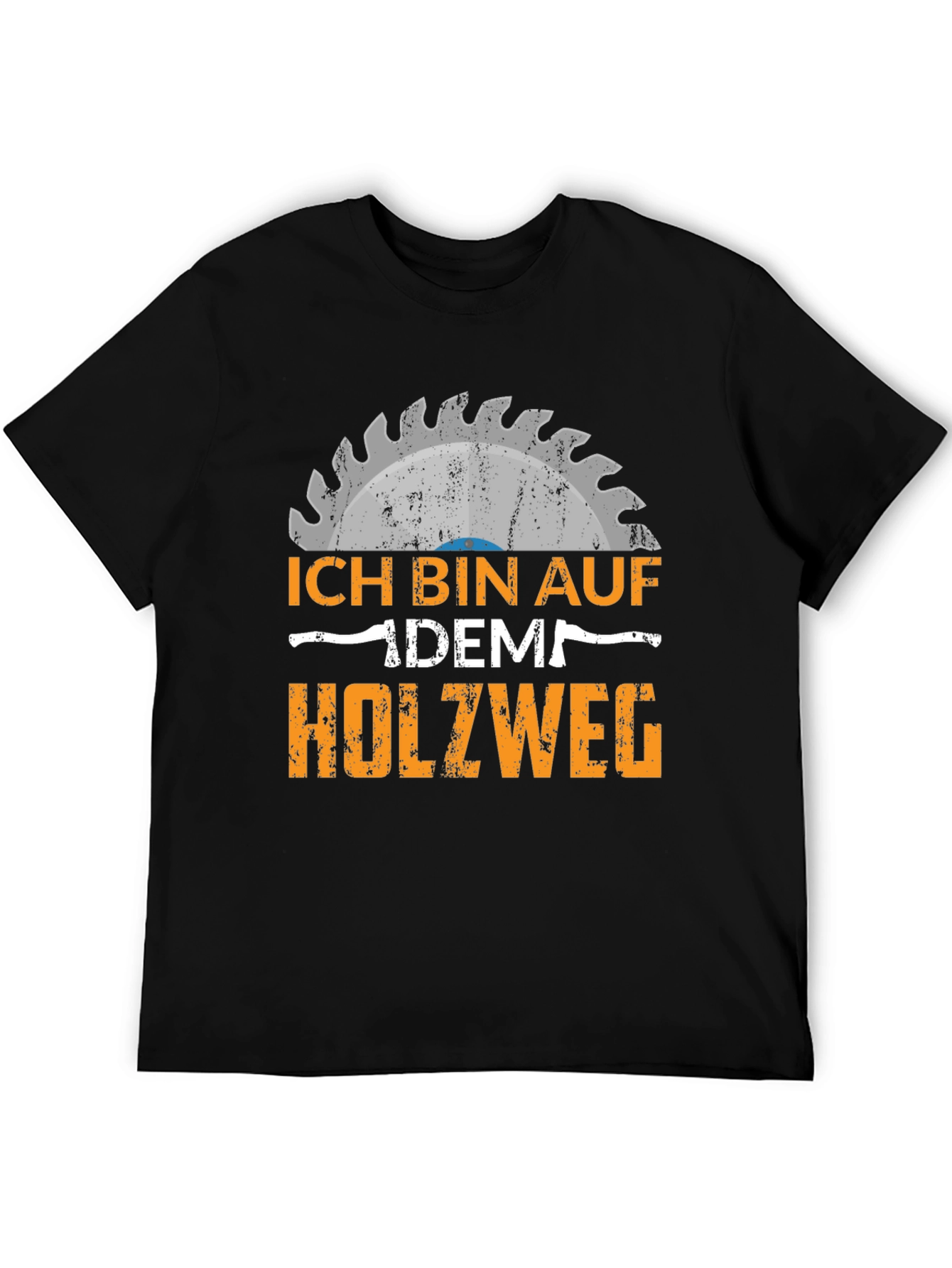 Ich Bin Auf Dem Holzweg Black T-Shirt