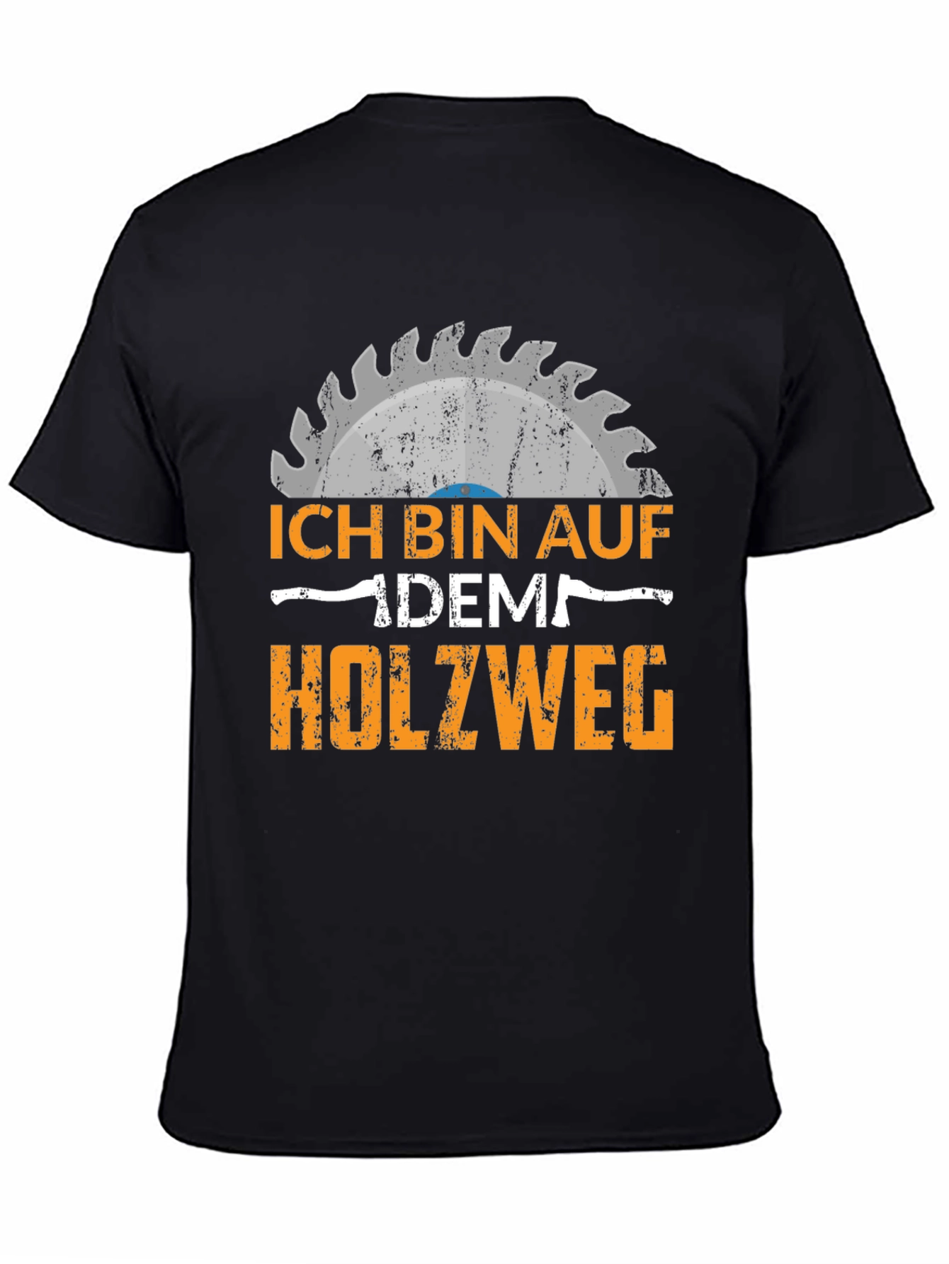 Ich Bin Auf Dem Holzweg Black T-Shirt