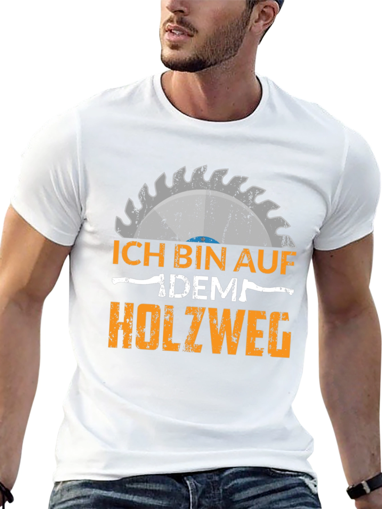 Ich Bin Auf Dem Holzweg Black T-Shirt