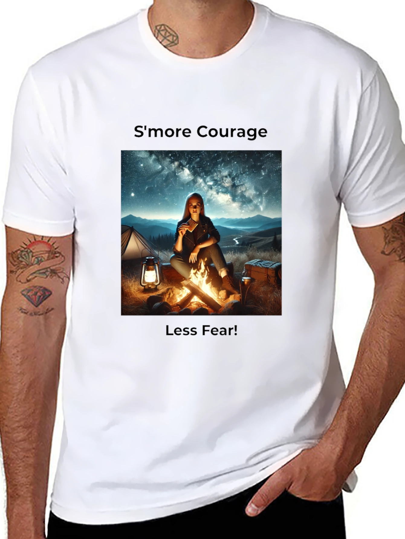 Smore Courage Graphic Tee - Camping Comfort