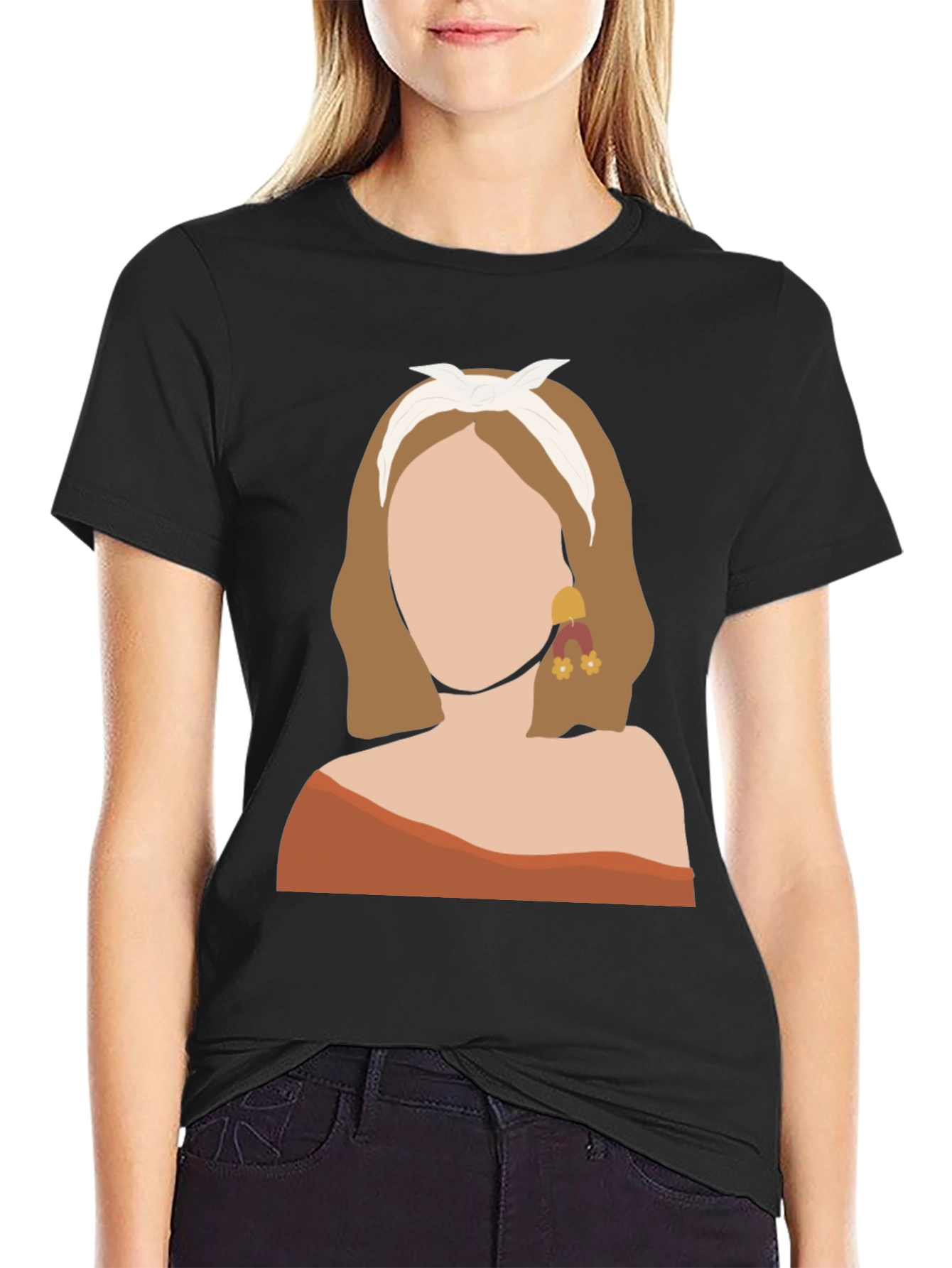 Abstract Woman Graphic Tee
