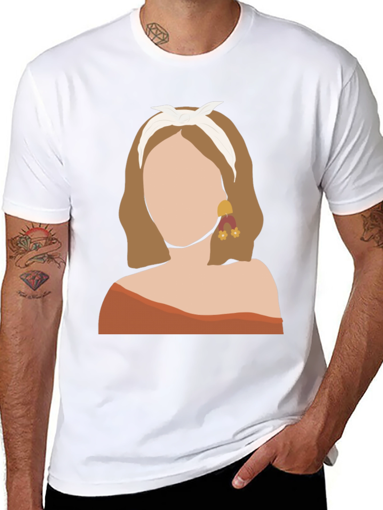 Abstract Woman Graphic Tee