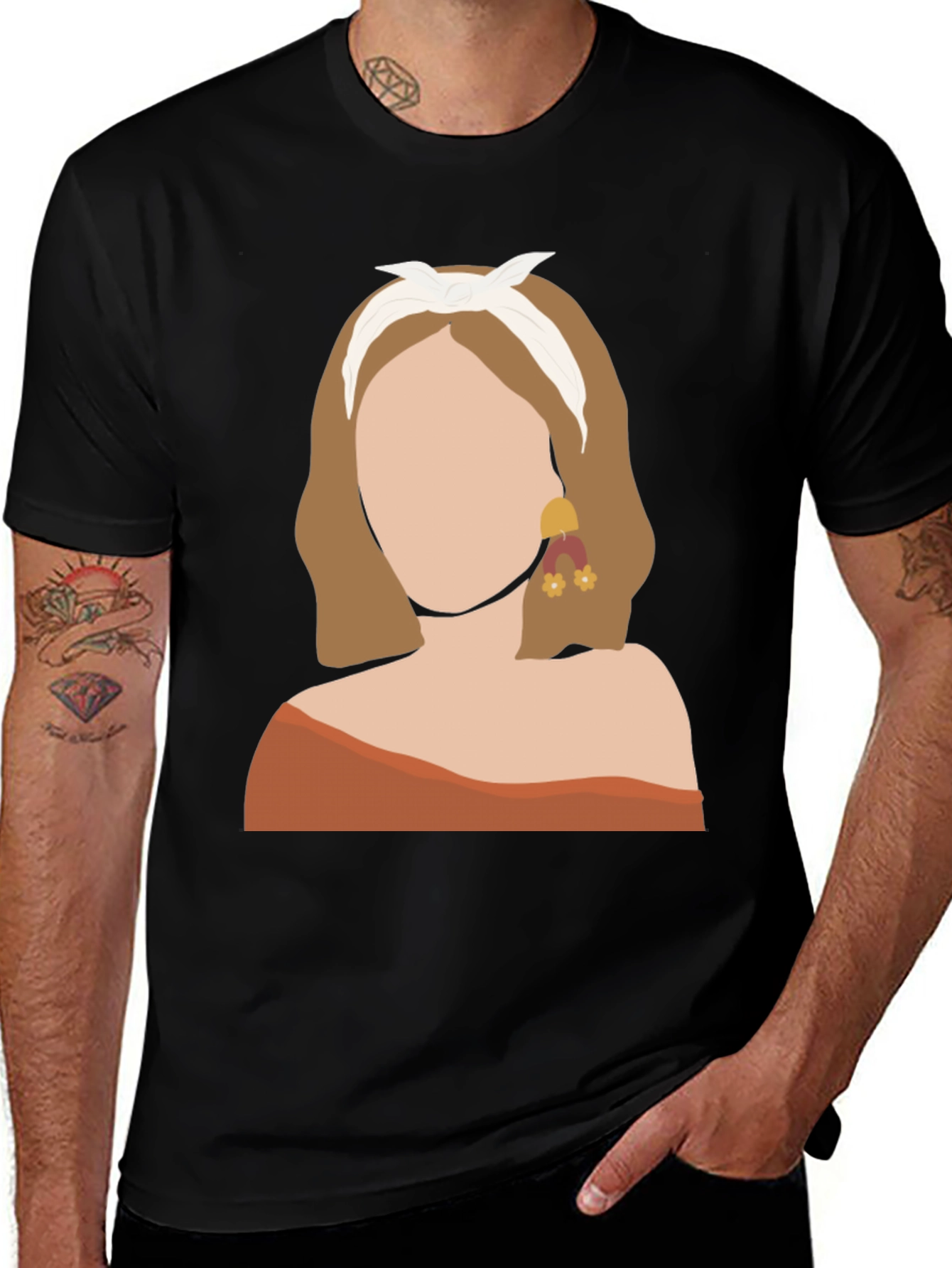 Abstract Woman Graphic Tee