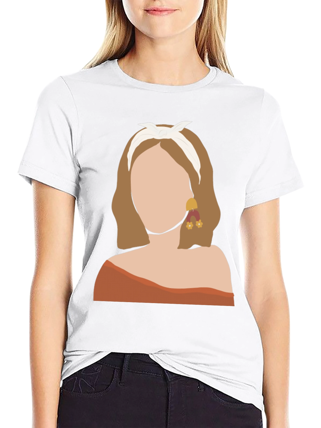 Abstract Woman Graphic Tee
