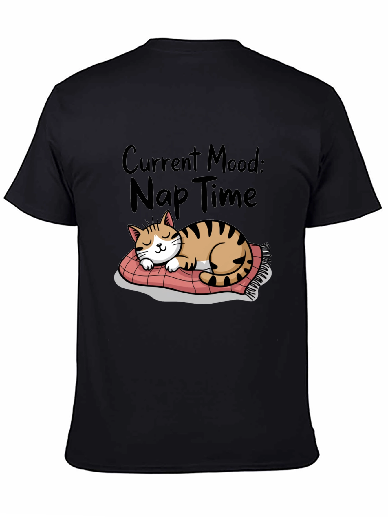 Nap Time Cat T-Shirt - Current Mood Graphic Tee
