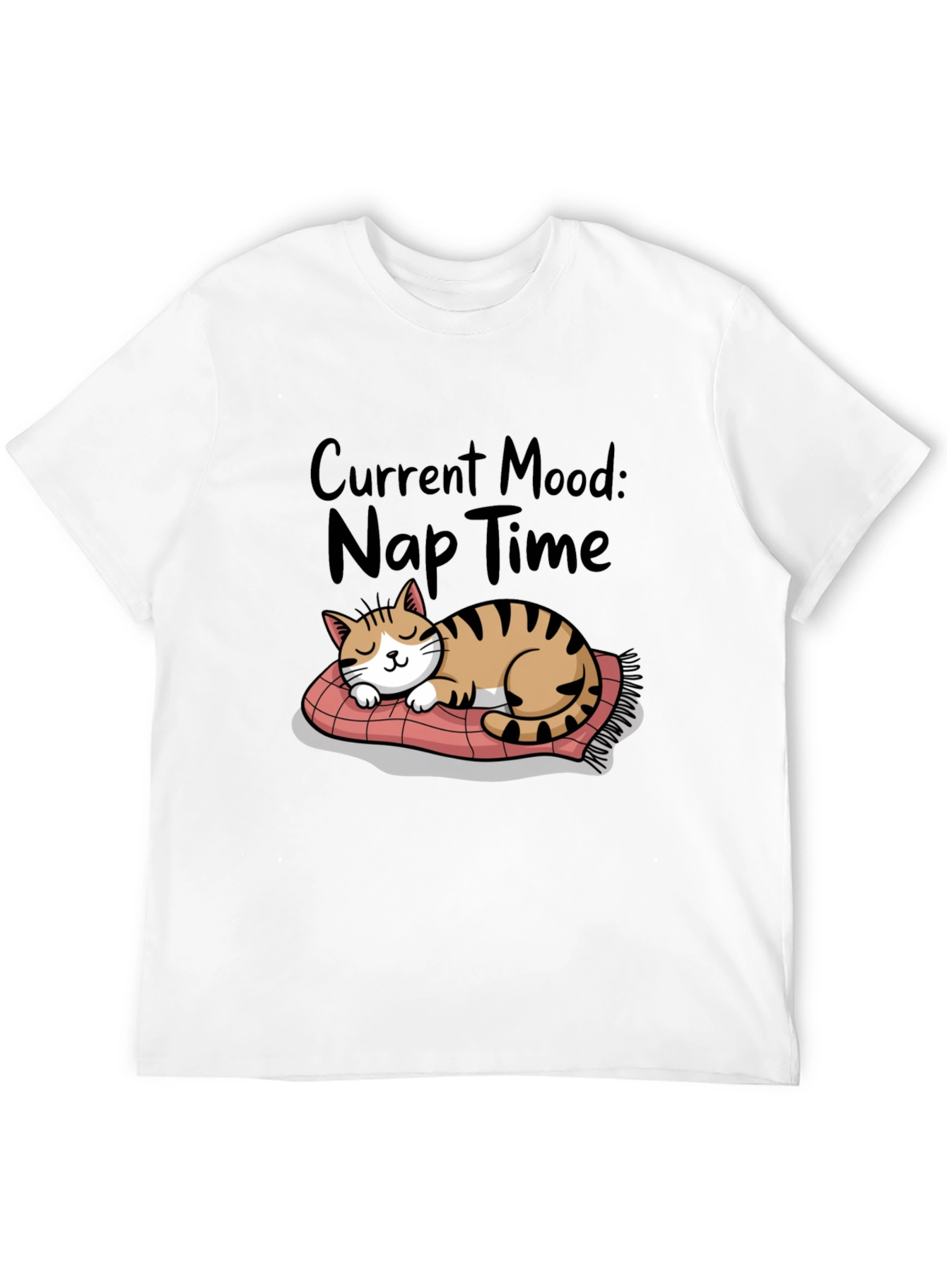 Nap Time Cat T-Shirt - Current Mood Graphic Tee