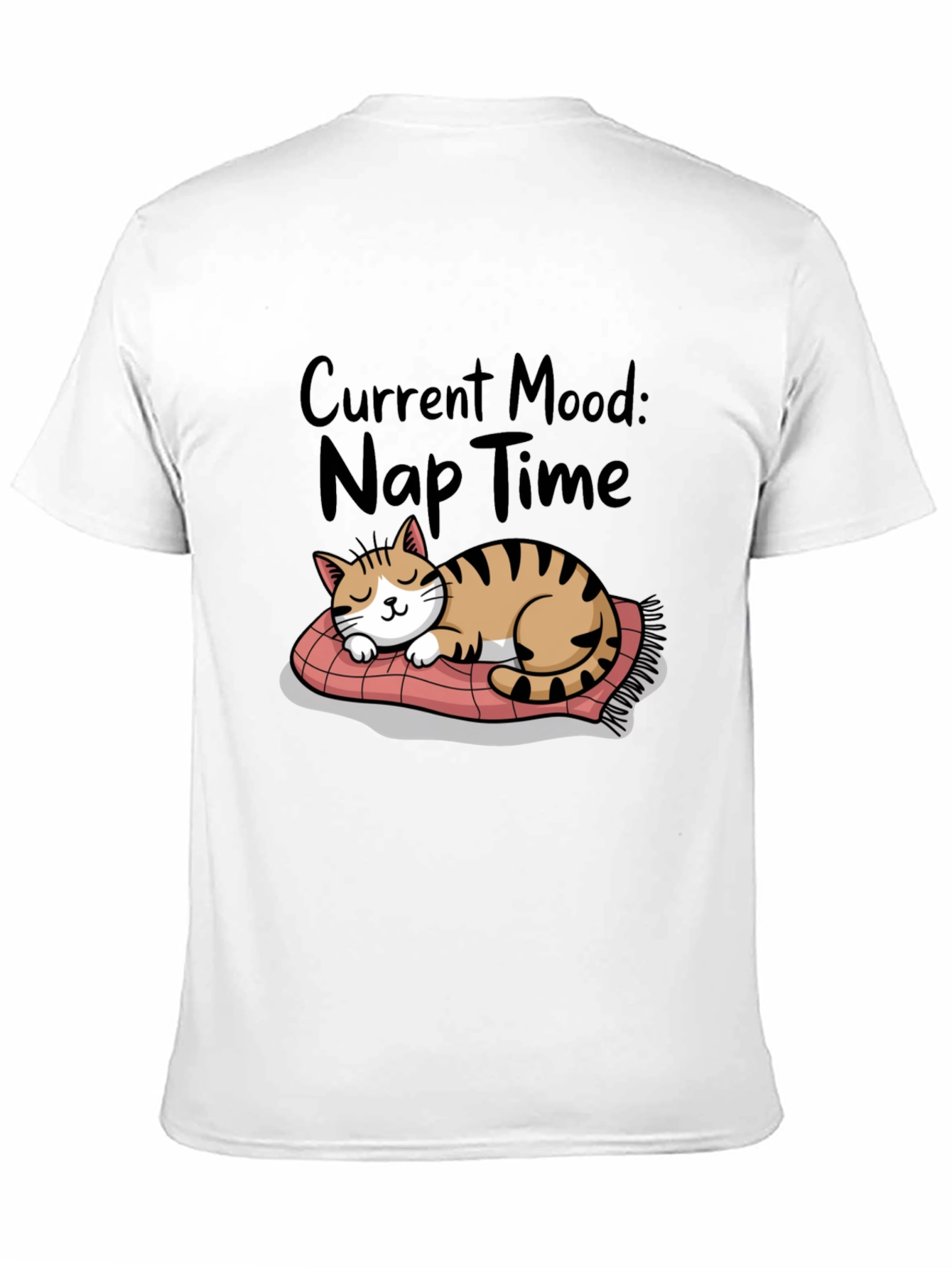 Nap Time Cat T-Shirt - Current Mood Graphic Tee