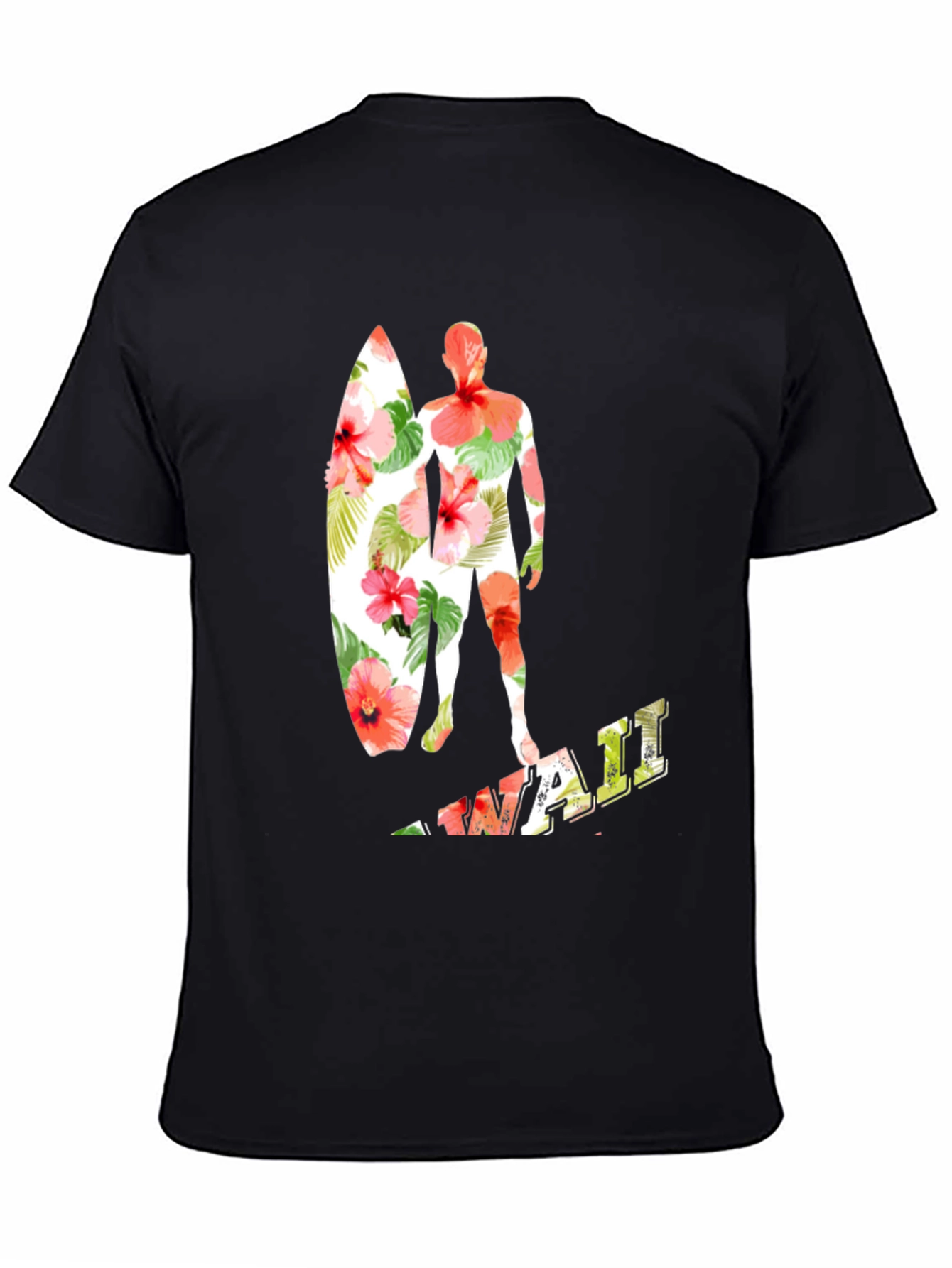 Floral Surfer Graphic Tee - Island Vibes