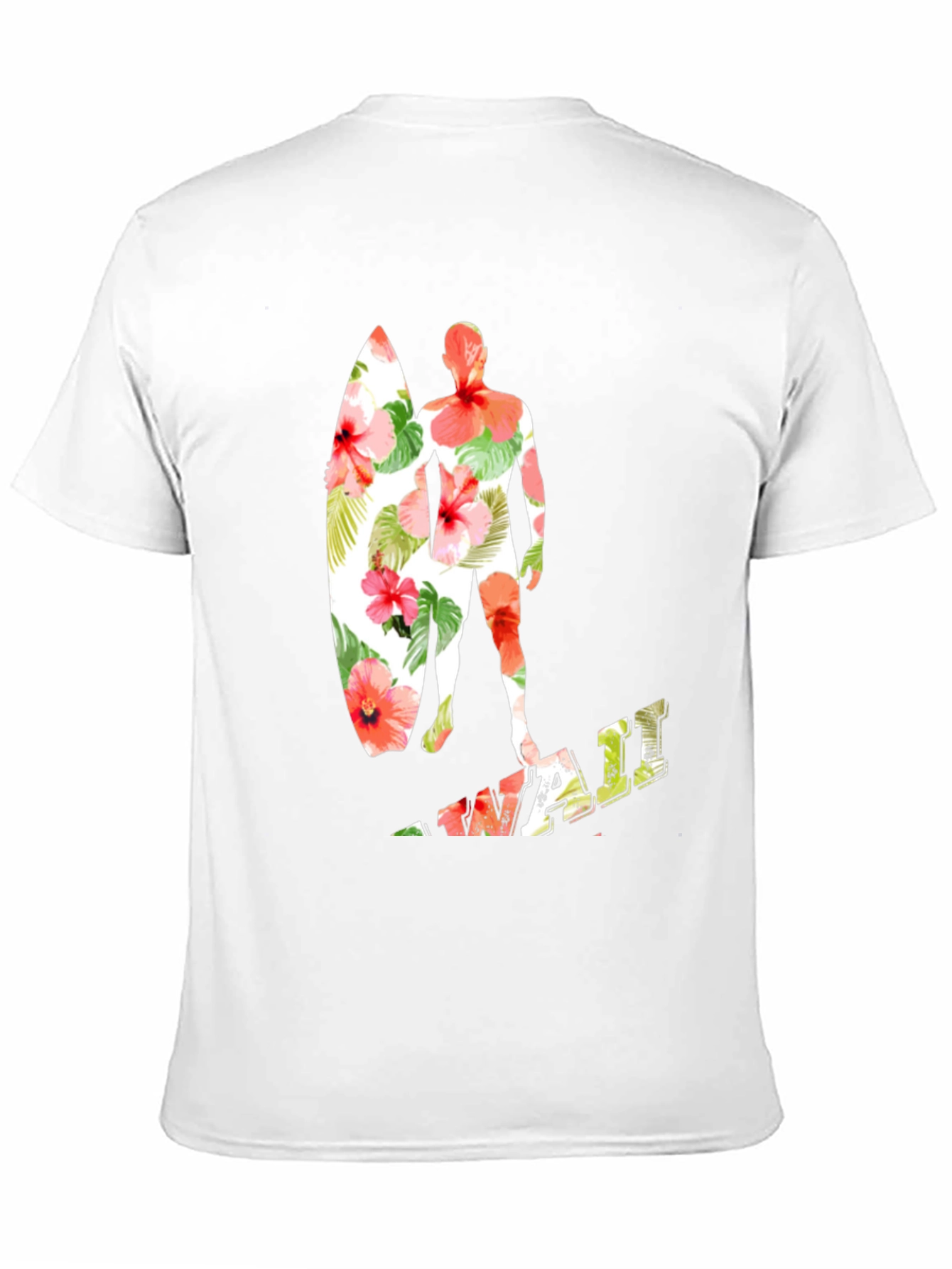 Floral Surfer Graphic Tee - Island Vibes