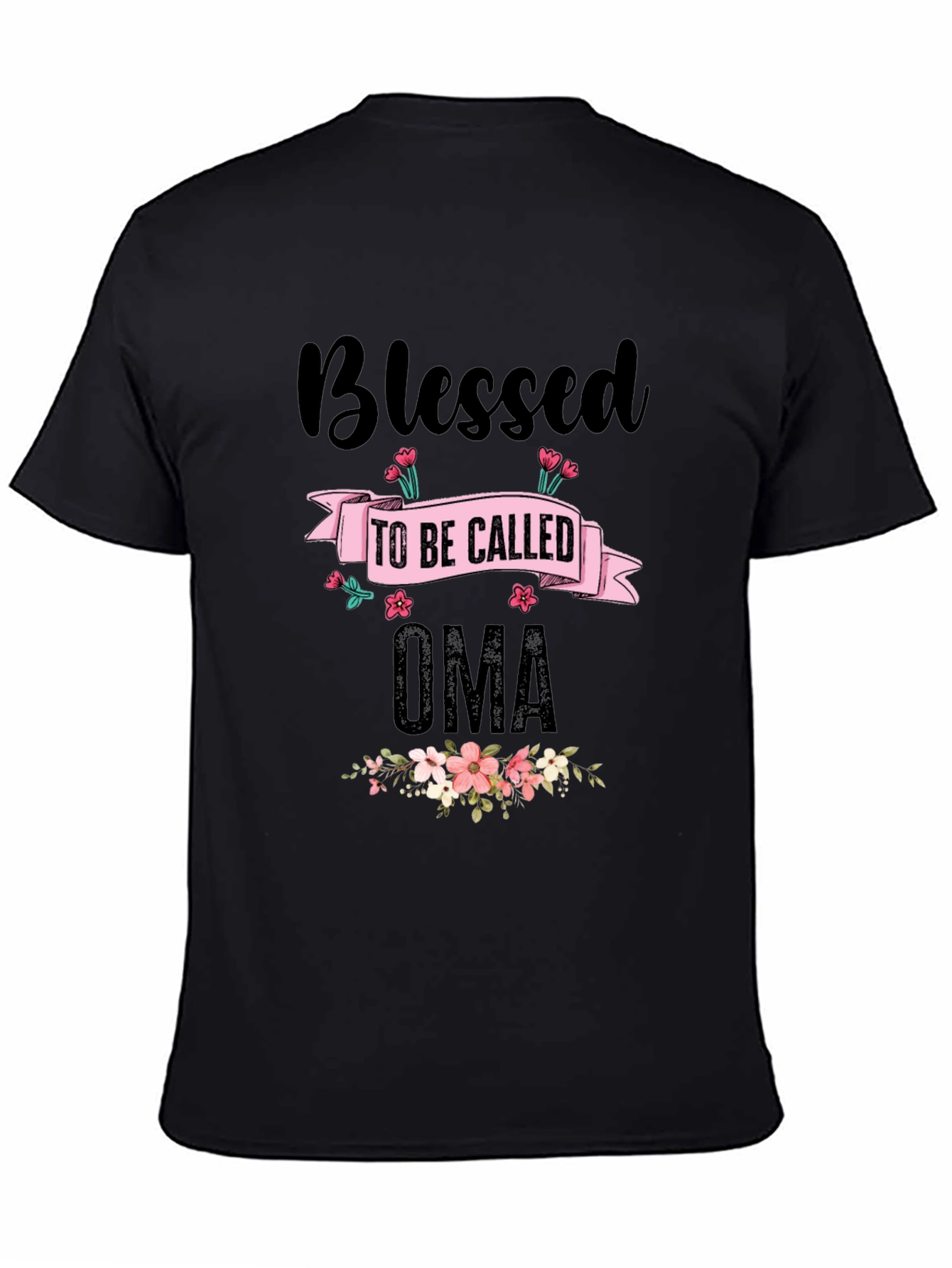 Blessed Oma T-Shirt - Floral Design