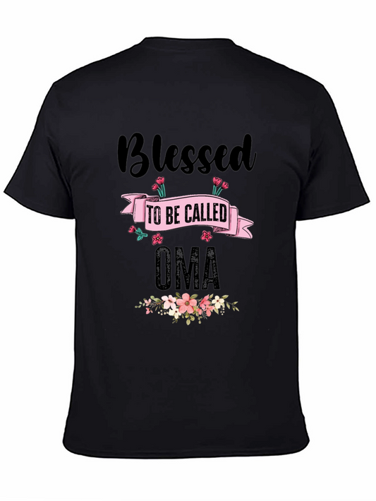 Blessed Oma T-Shirt - Floral Design