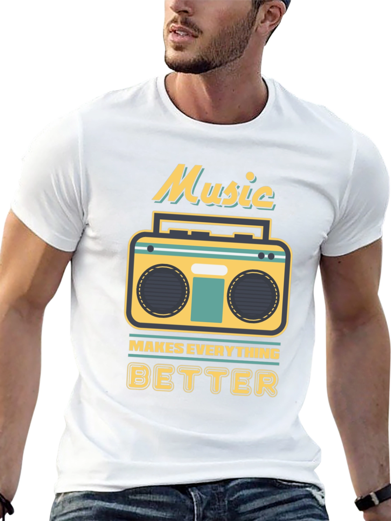 Music Makes Everything Better Graphic T-Shirt