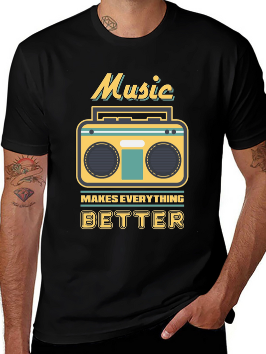 Music Makes Everything Better Graphic T-Shirt