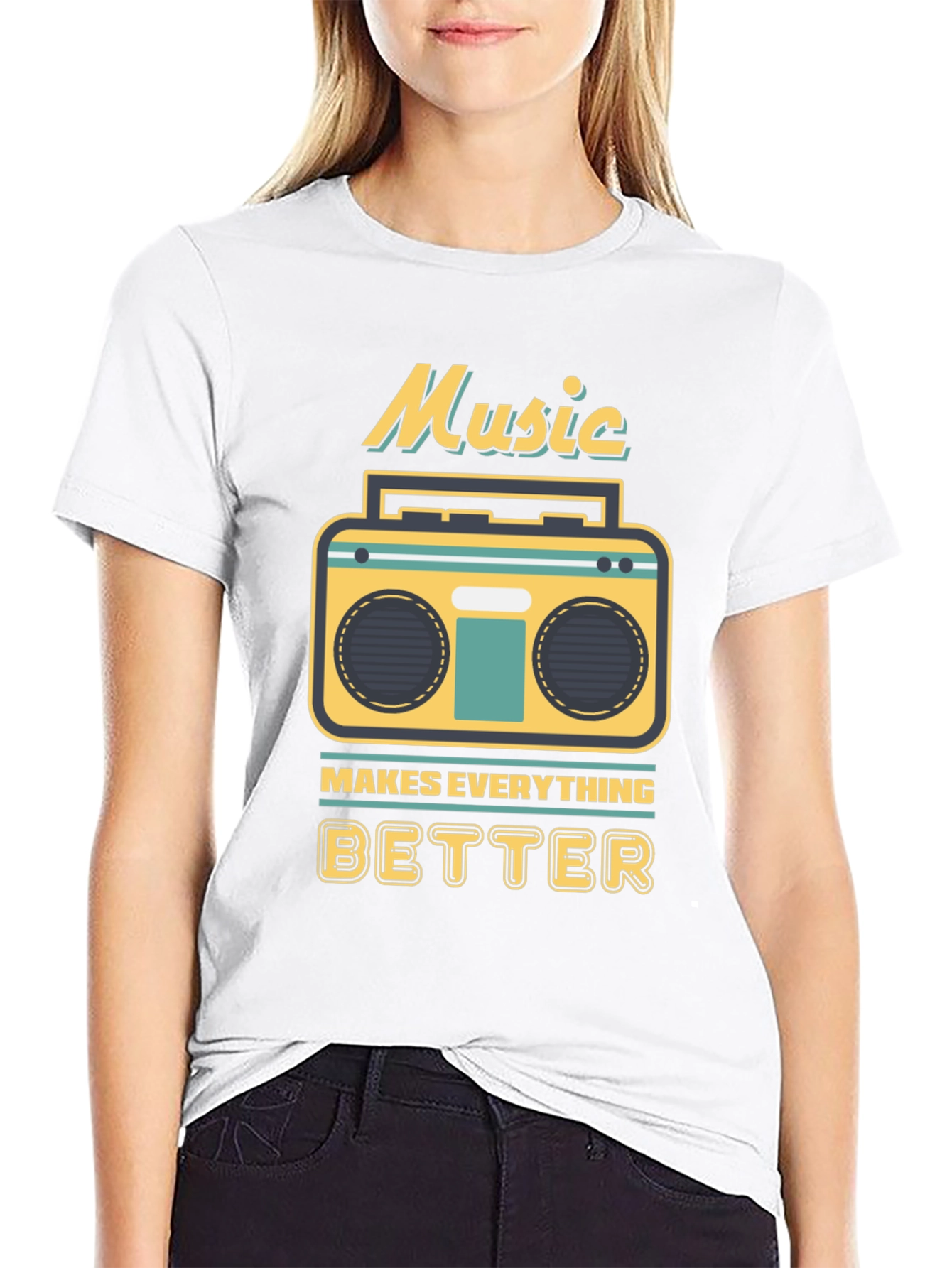 Music Makes Everything Better Graphic T-Shirt