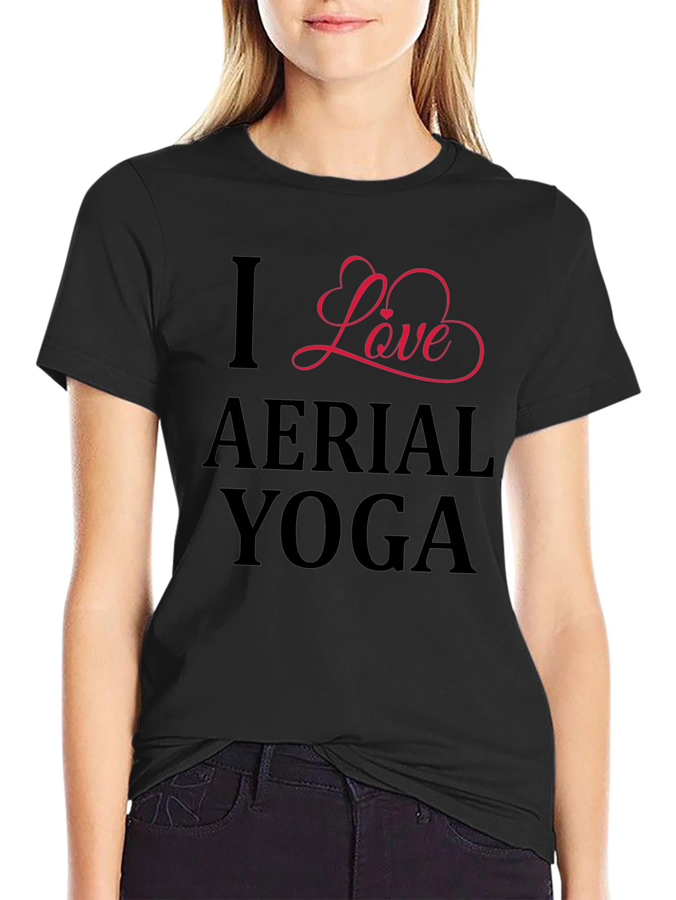 I Love Aerial Yoga Graphic Tee