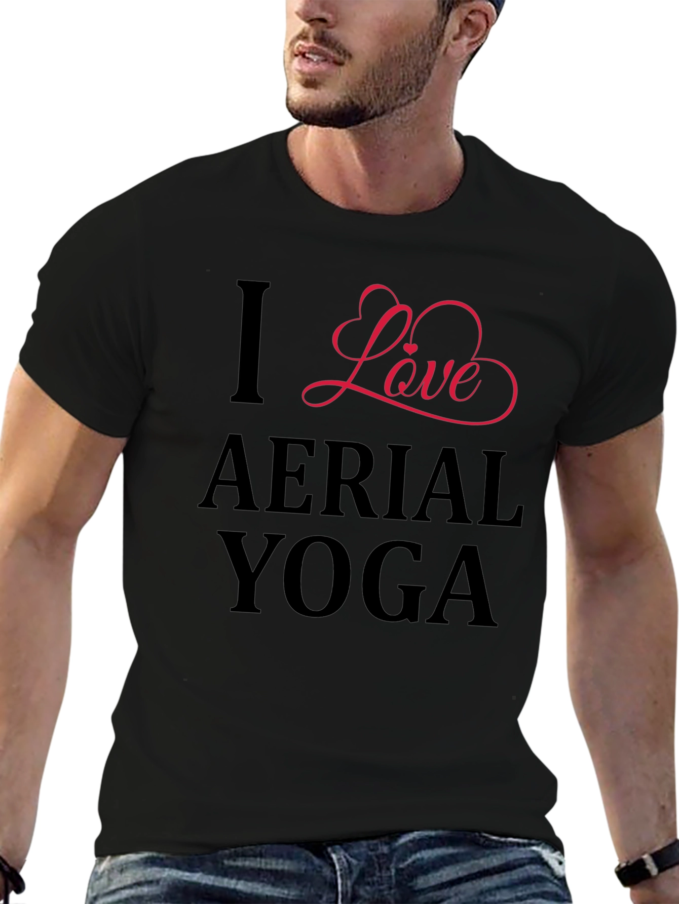 I Love Aerial Yoga Graphic Tee