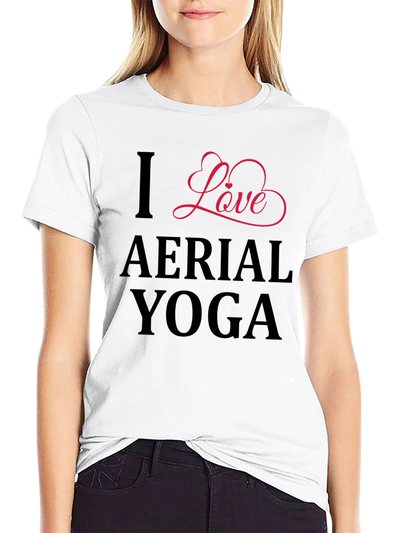I Love Aerial Yoga Graphic Tee