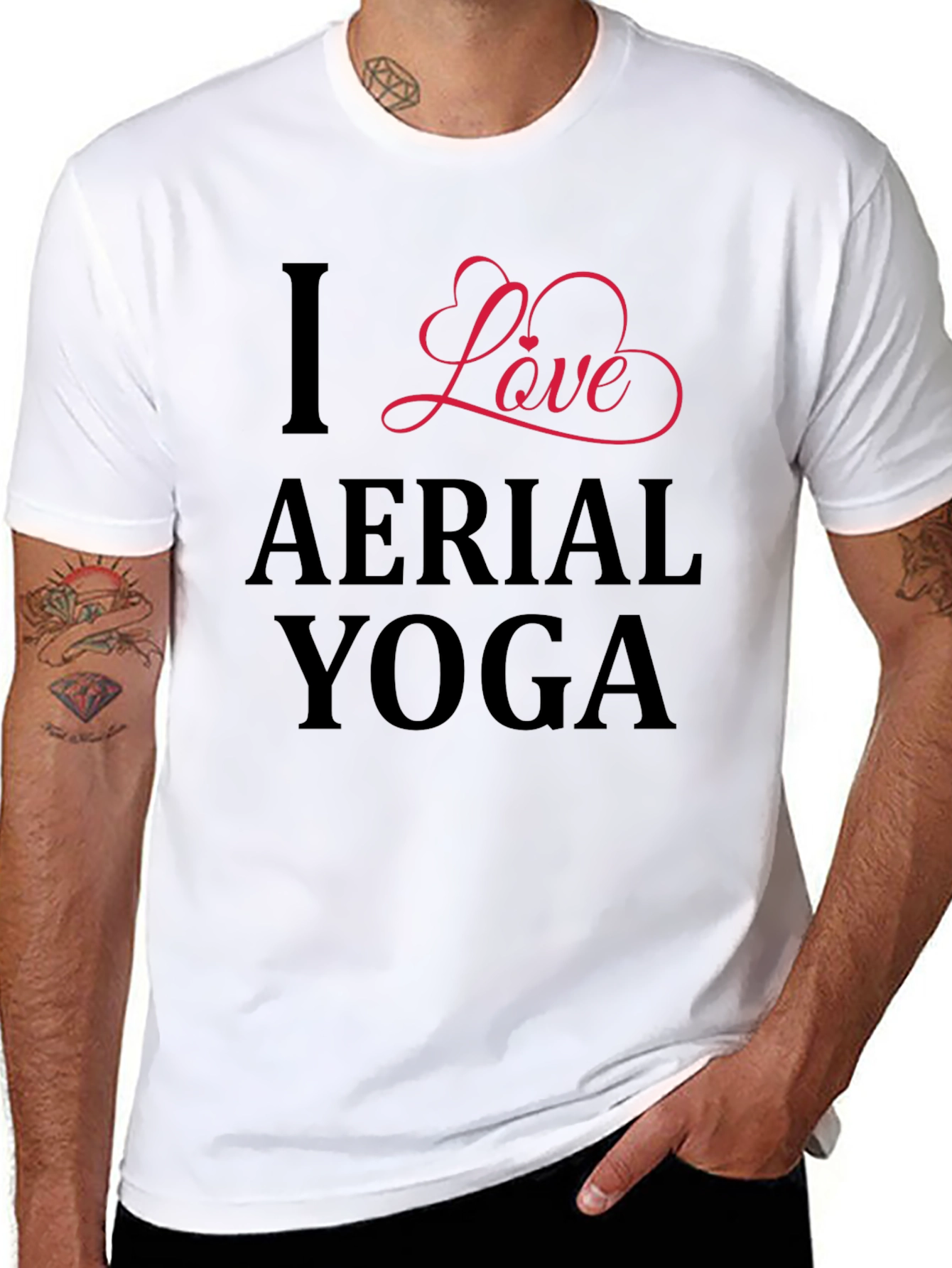 I Love Aerial Yoga Graphic Tee