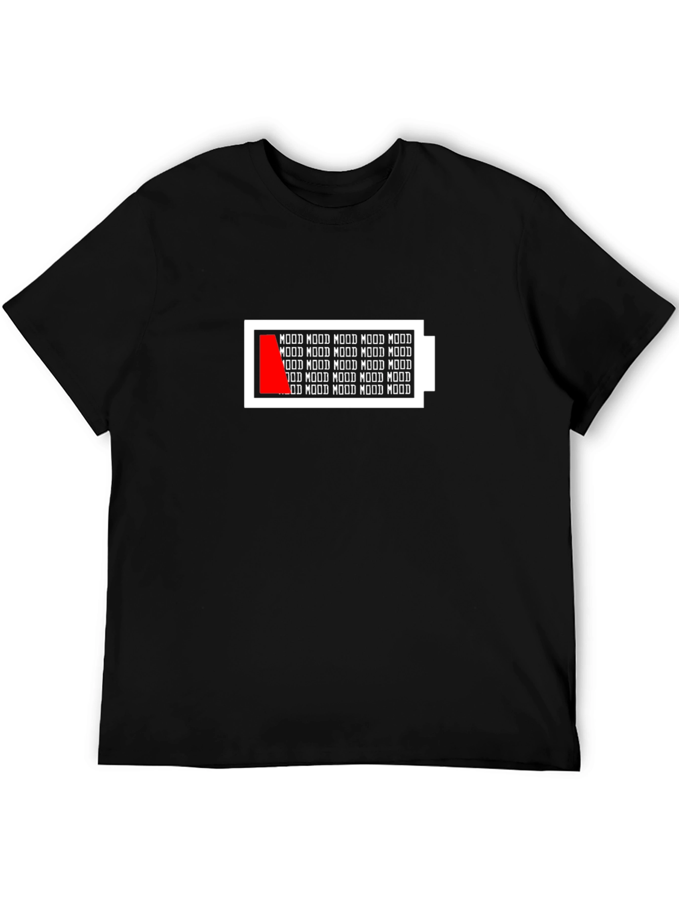 Mood Battery Level T-Shirt - Black