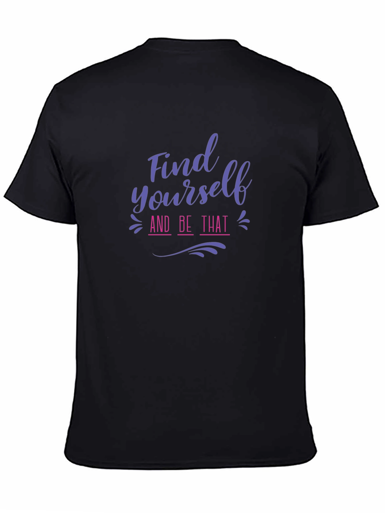 Find Yourself Graphic Tee - Inspiring Black T-Shirt
