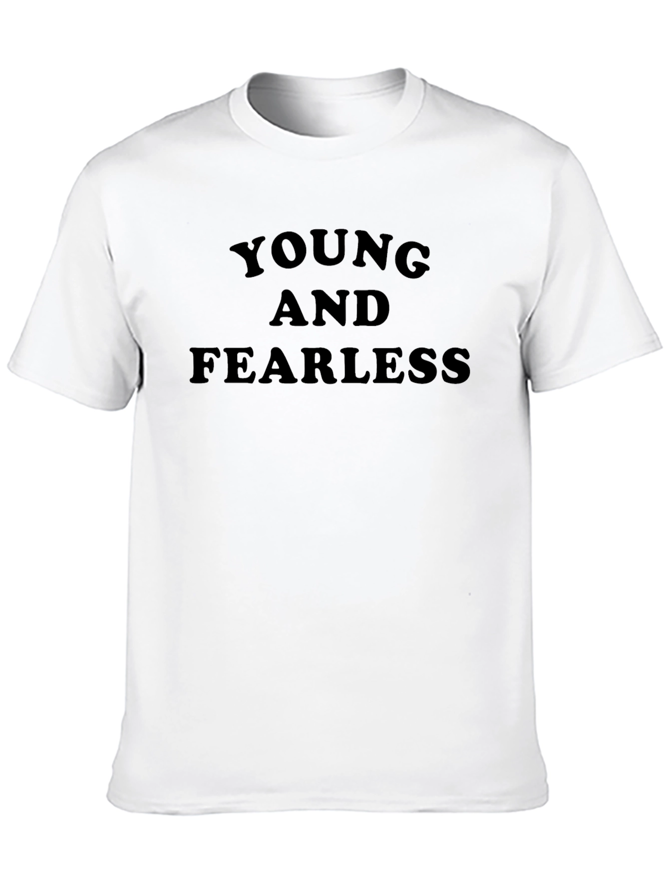 Young and Fearless Black Graphic Tee