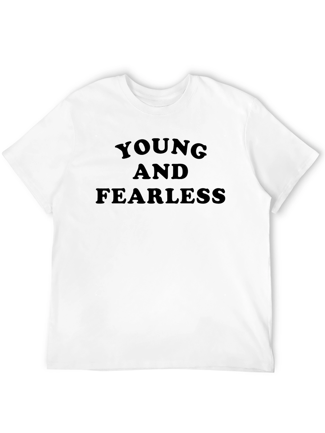 Young and Fearless Black Graphic Tee