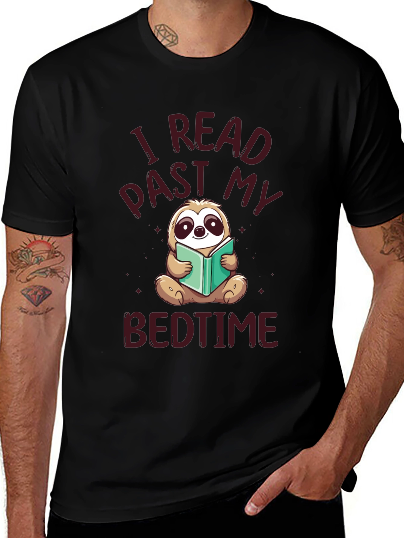 I Read Past My Bedtime Sloth T-Shirt