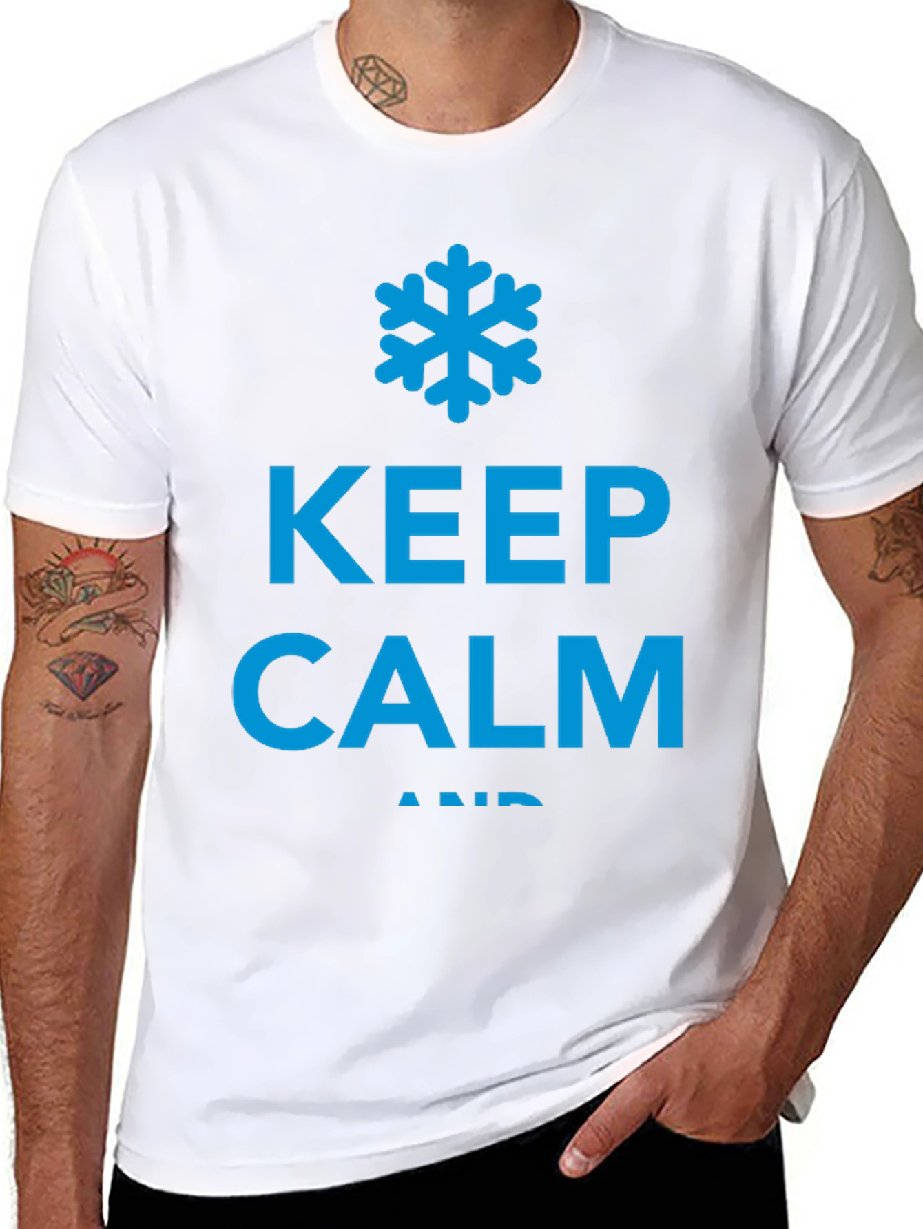 Keep Calm and Chill Black T-Shirt