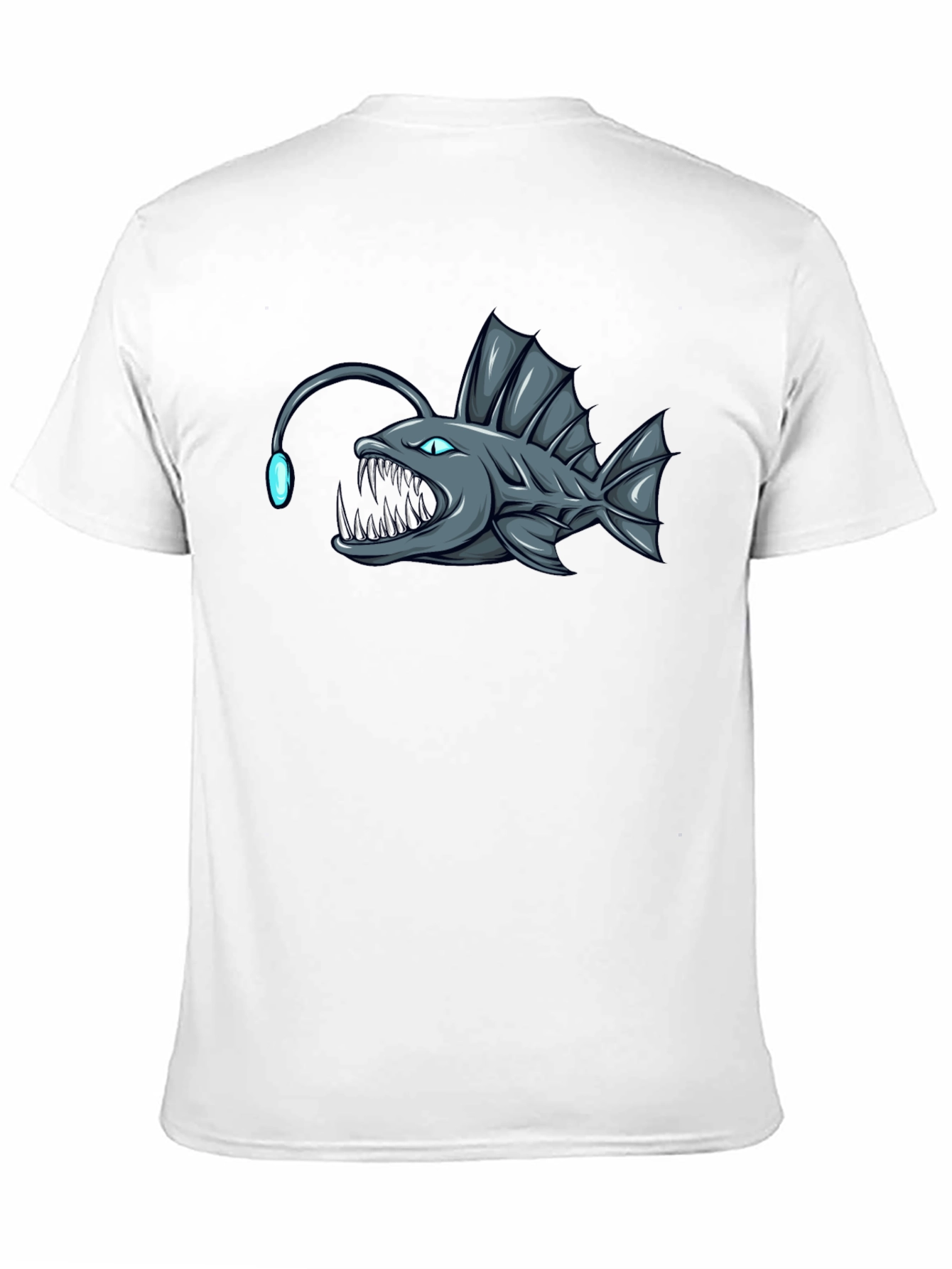 Angler Fish Graphic T-Shirt - Black