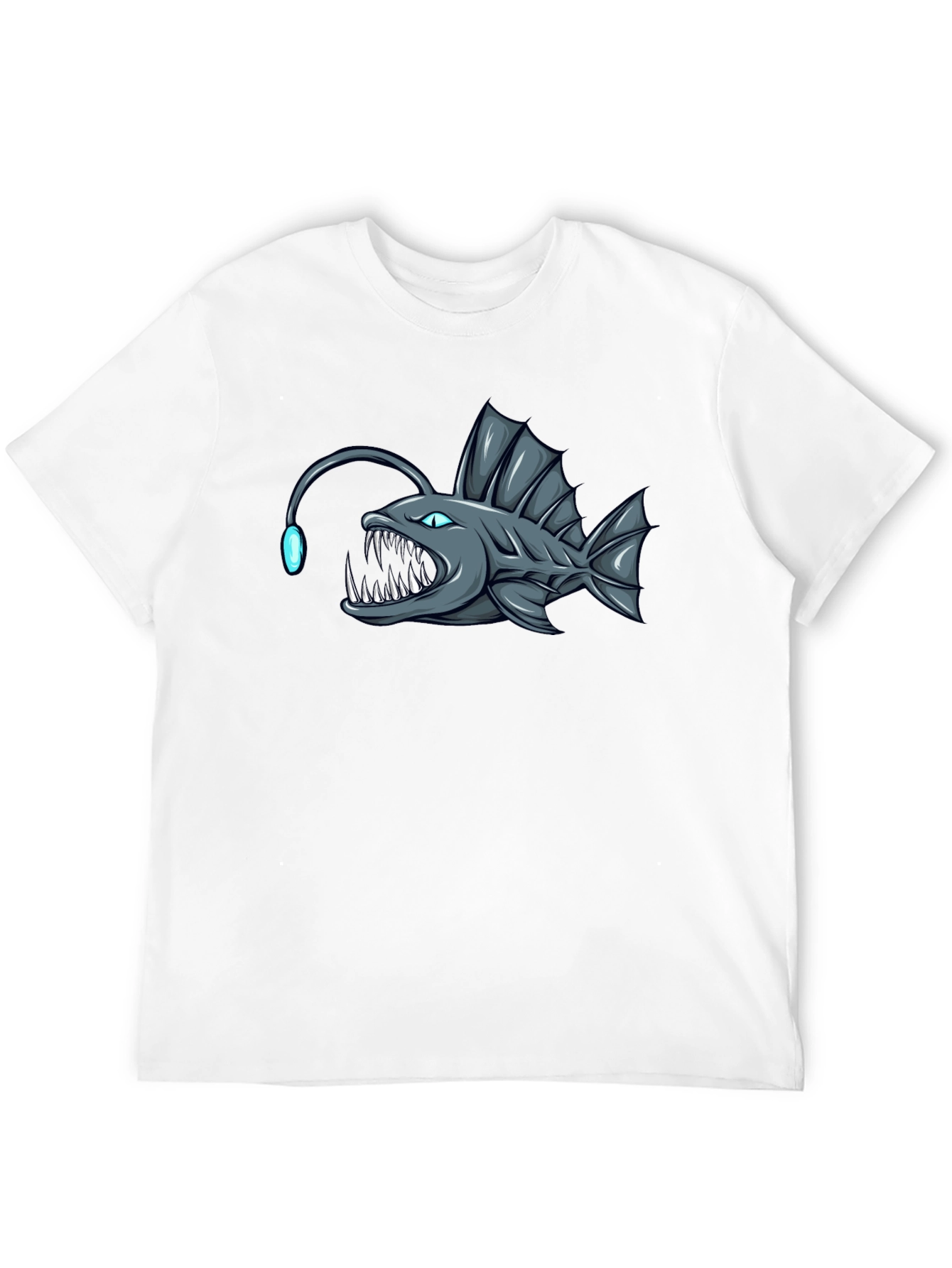 Angler Fish Graphic T-Shirt - Black