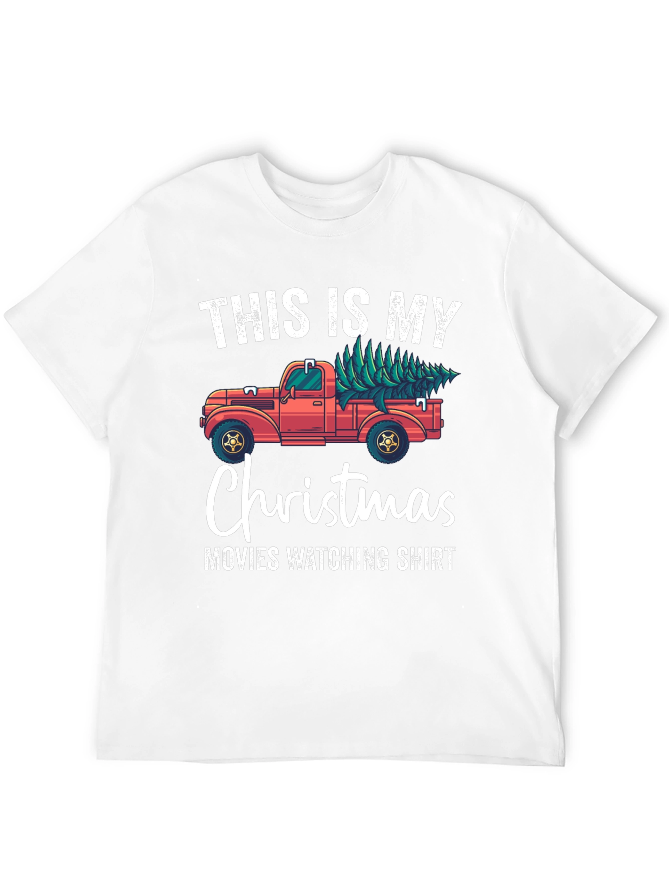 Christmas Movie Watching Shirt - Truck With Tree