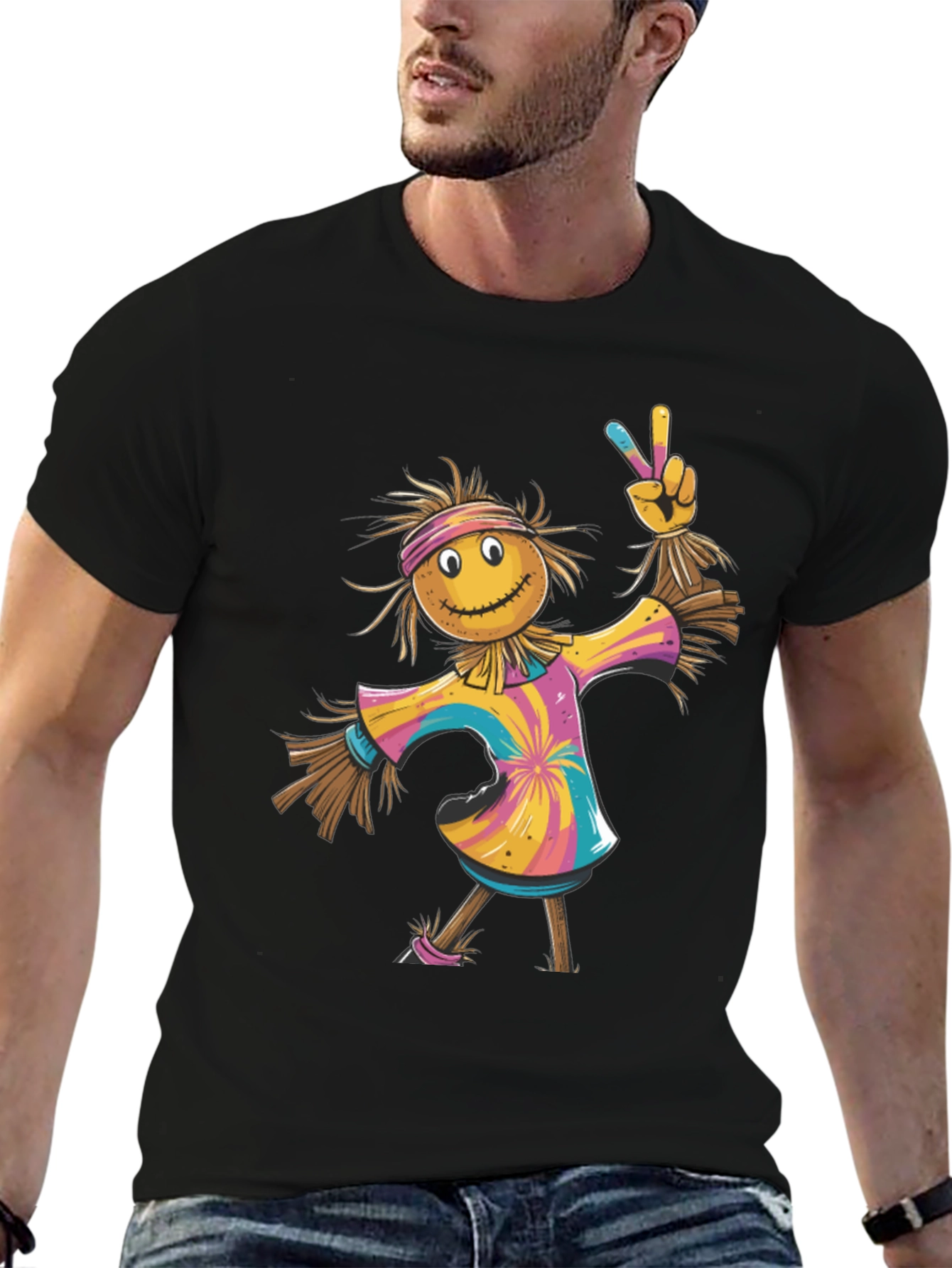 Scarecrow Tie-Dye T-Shirt