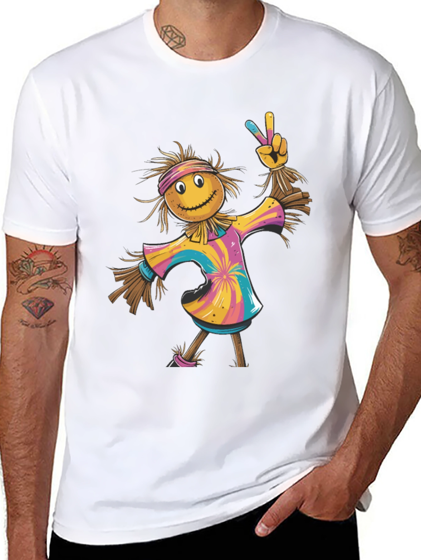 Scarecrow Tie-Dye T-Shirt