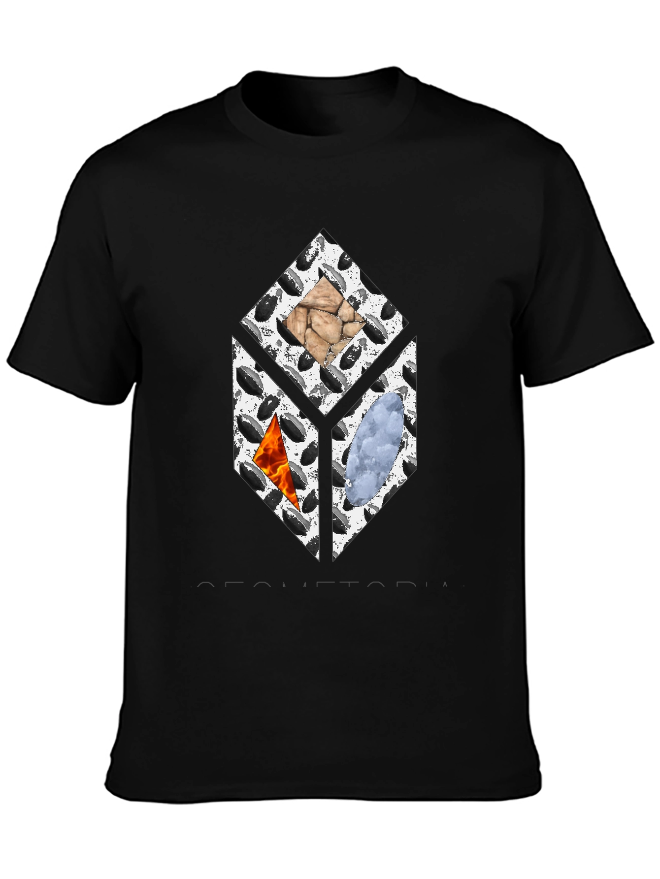 Elements Cube Graphic Tee - Black