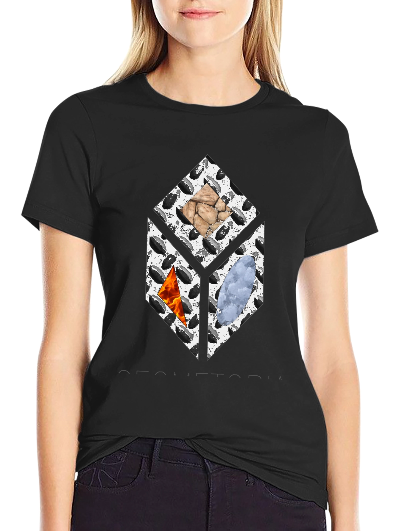 Elements Cube Graphic Tee - Black