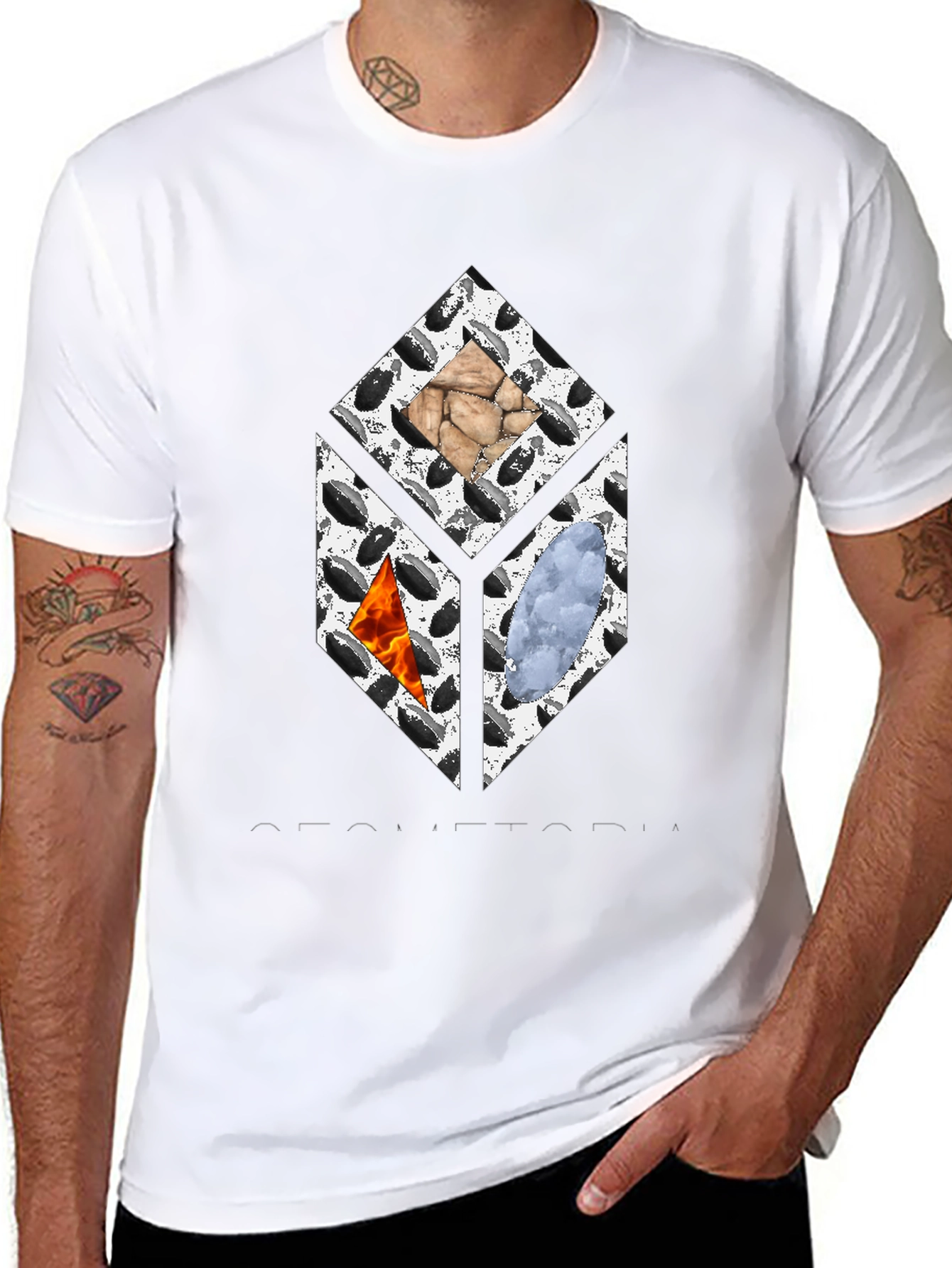 Elements Cube Graphic Tee - Black