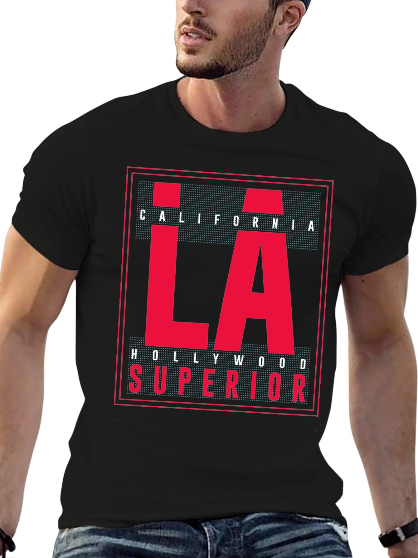 LA California Graphic T-Shirt - Black