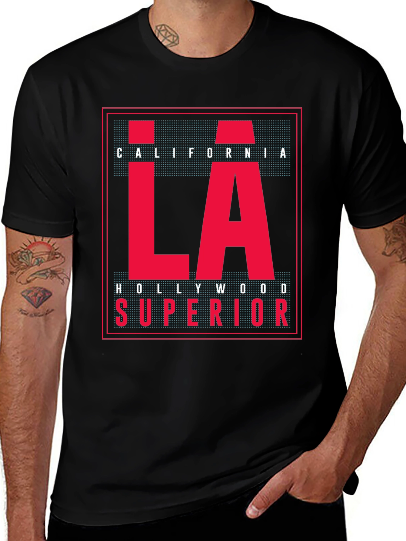 LA California Graphic T-Shirt - Black