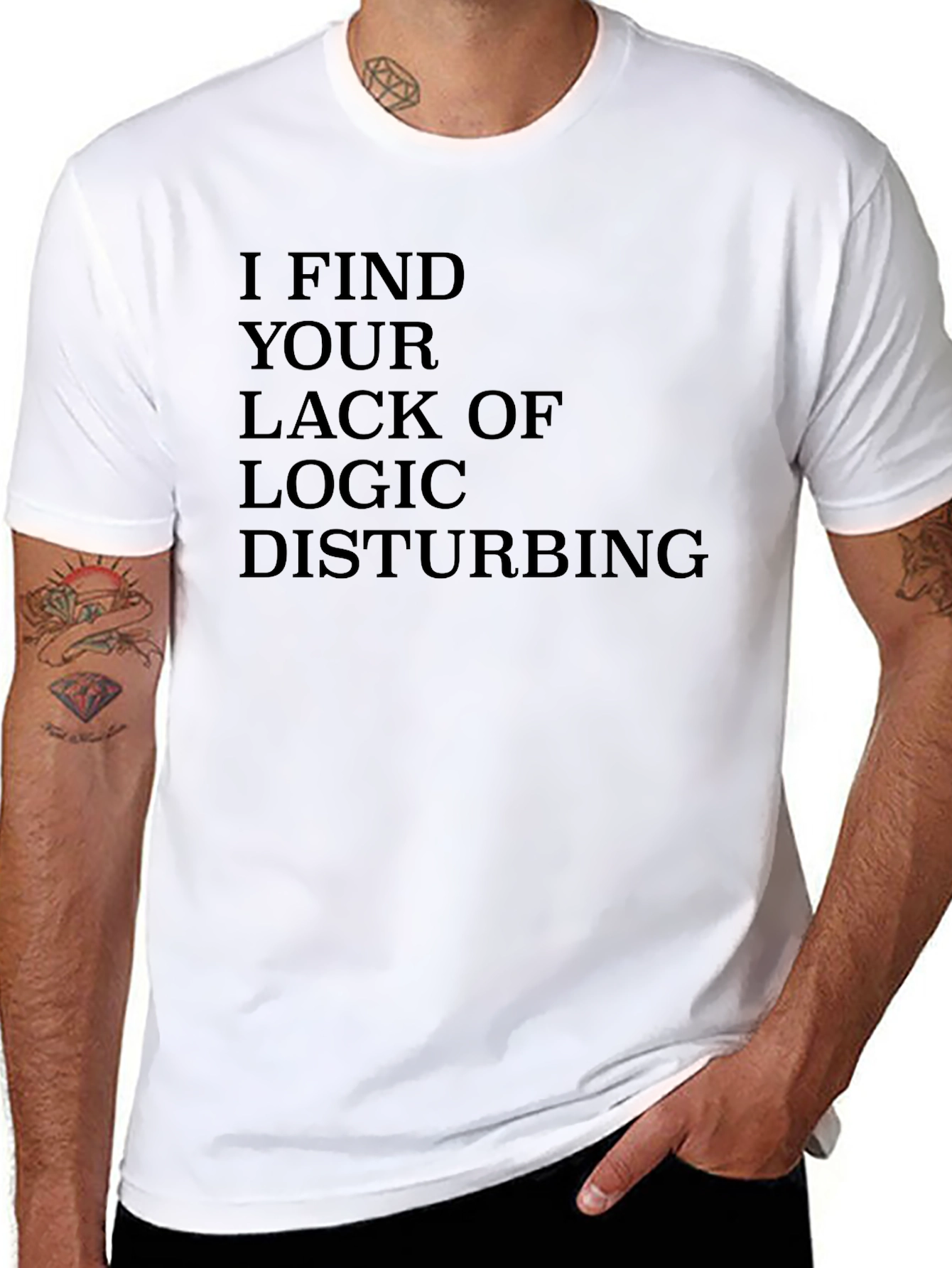 Logic Disturbing T-Shirt - Dark Humor Tee
