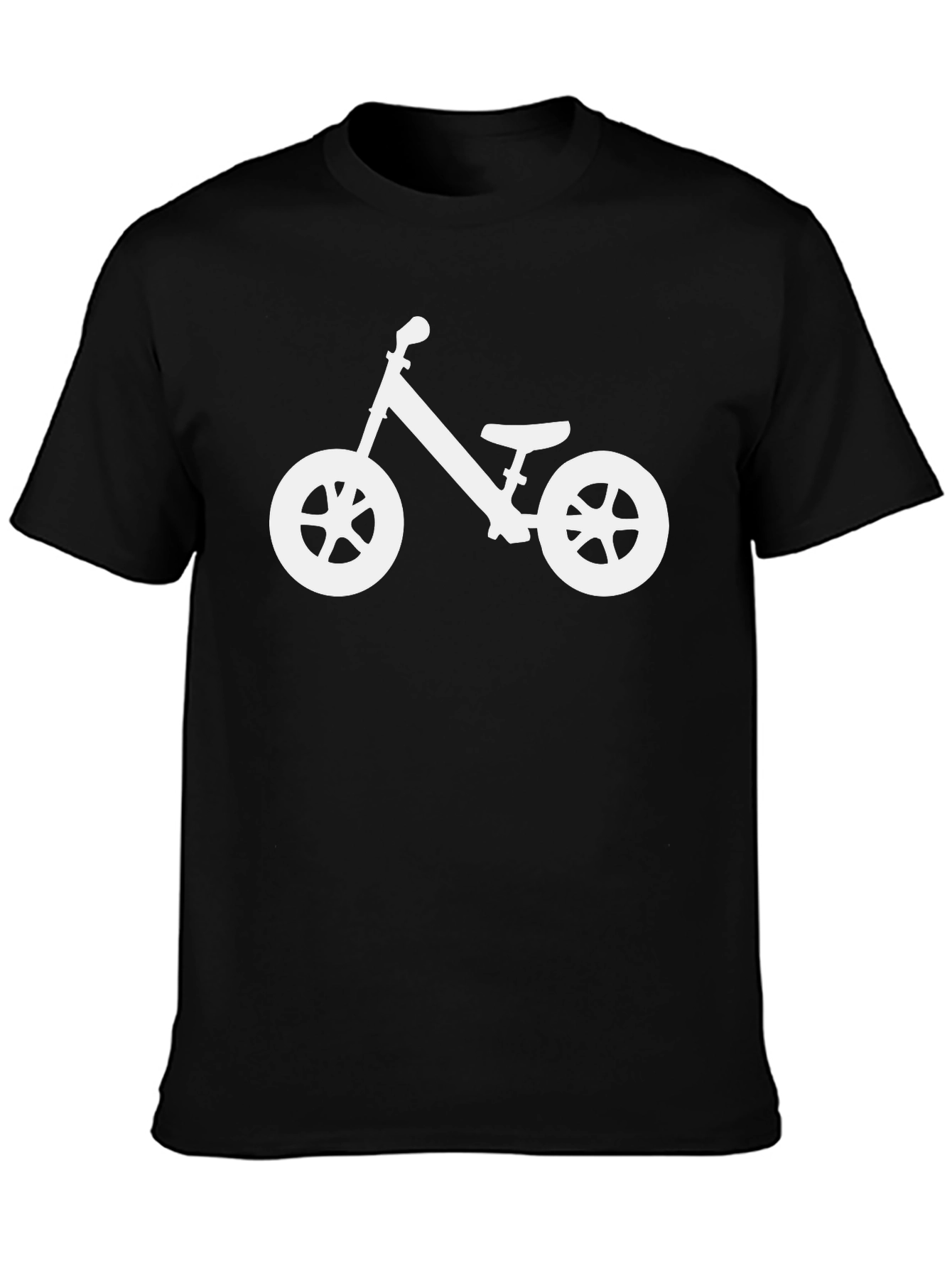 Black T-Shirt with Bike Graphic