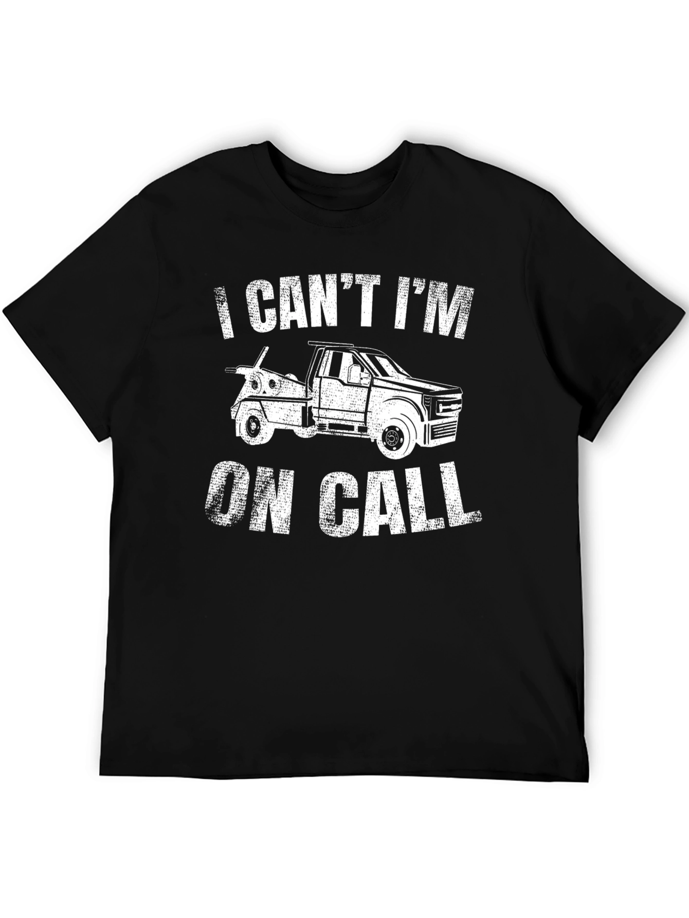 On Call Tow Truck Graphic Tee - Black