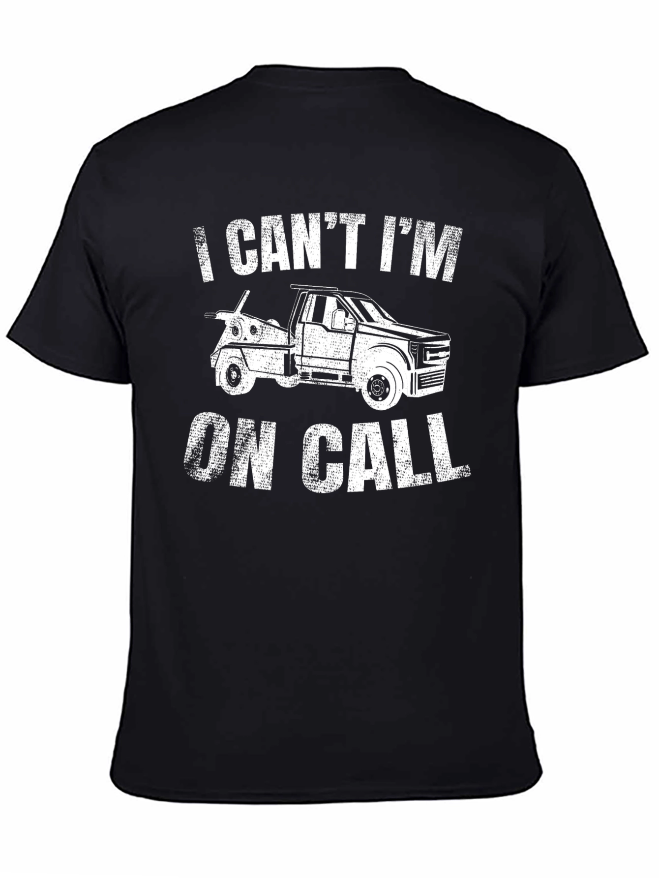 On Call Tow Truck Graphic Tee - Black