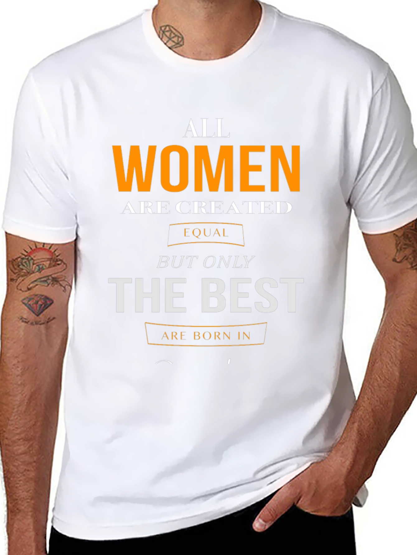 Womens Birthday T-Shirt - Born in [Month]