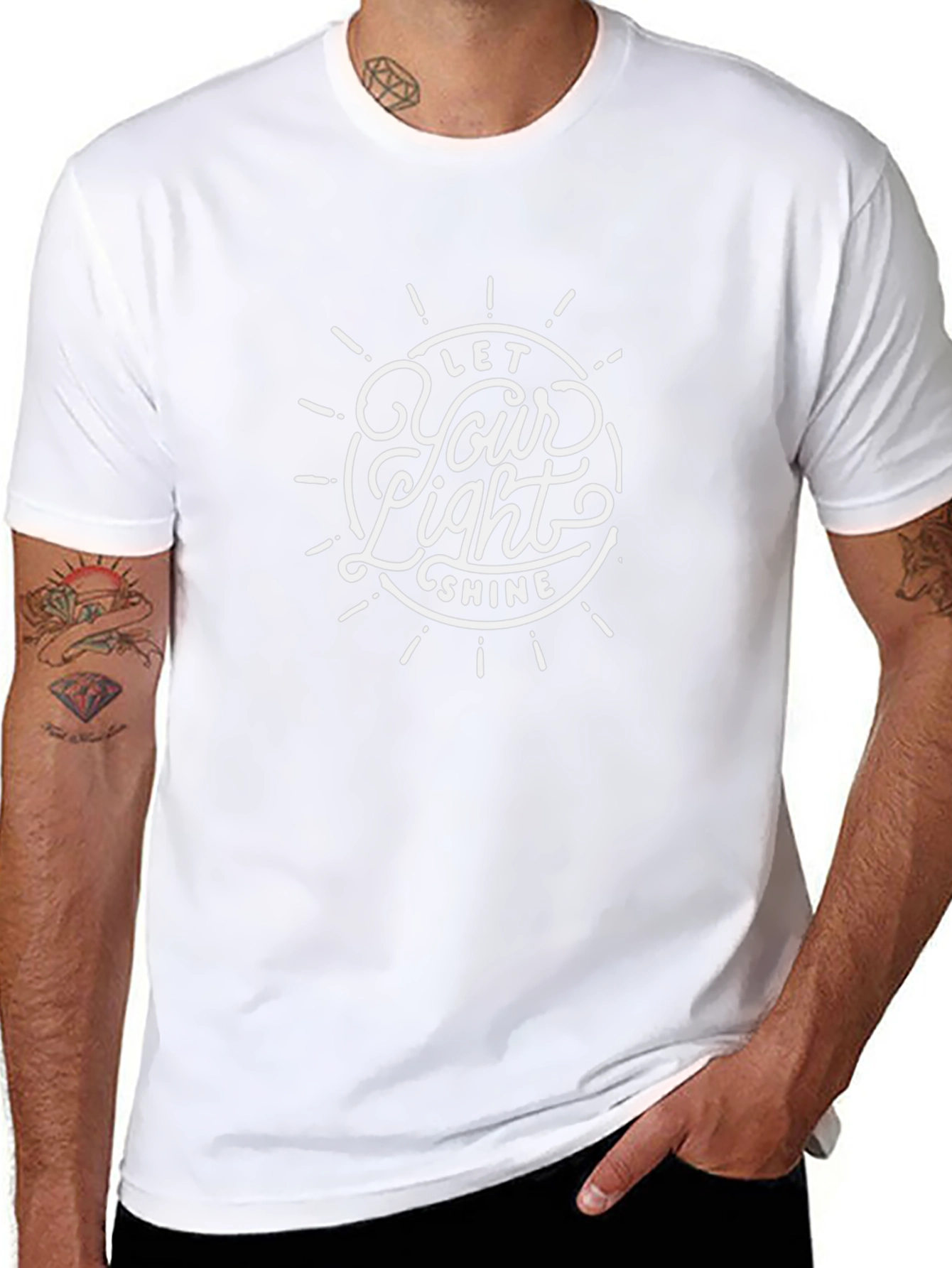 Let Your Light Shine Black T-Shirt