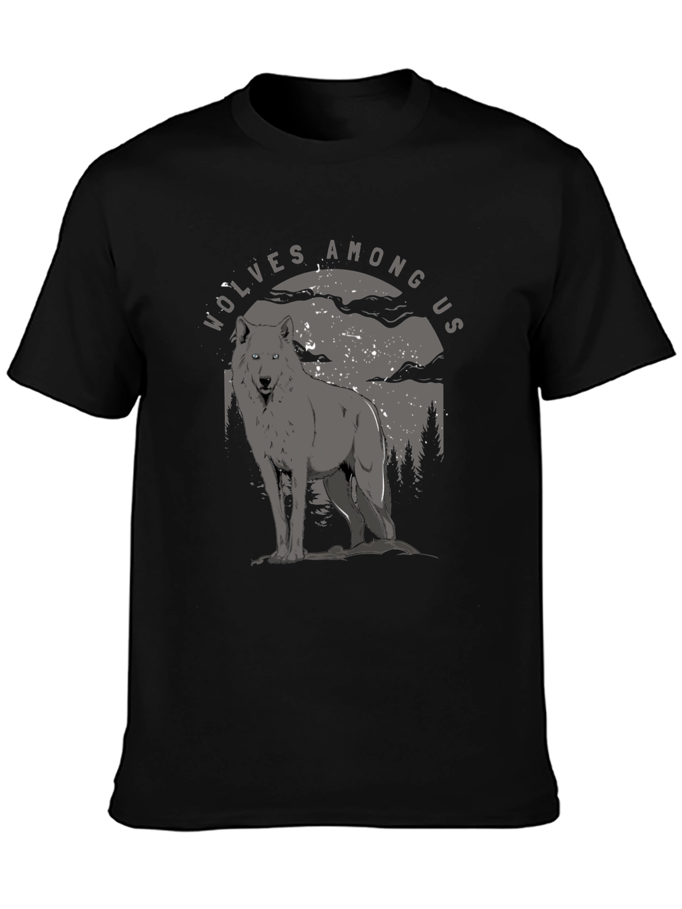 Wolves Among Us Graphic Tee - Midnight Howl T-Shirt