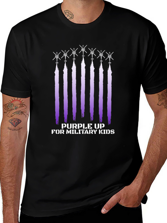 Purple Up Military Kids T-Shirt