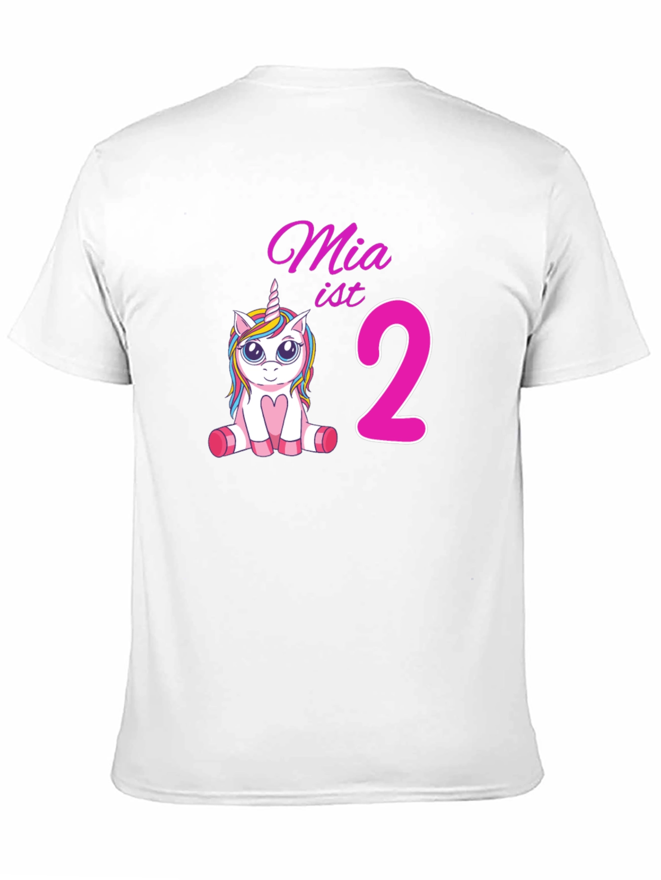 Mias 2nd Birthday Unicorn T-Shirt