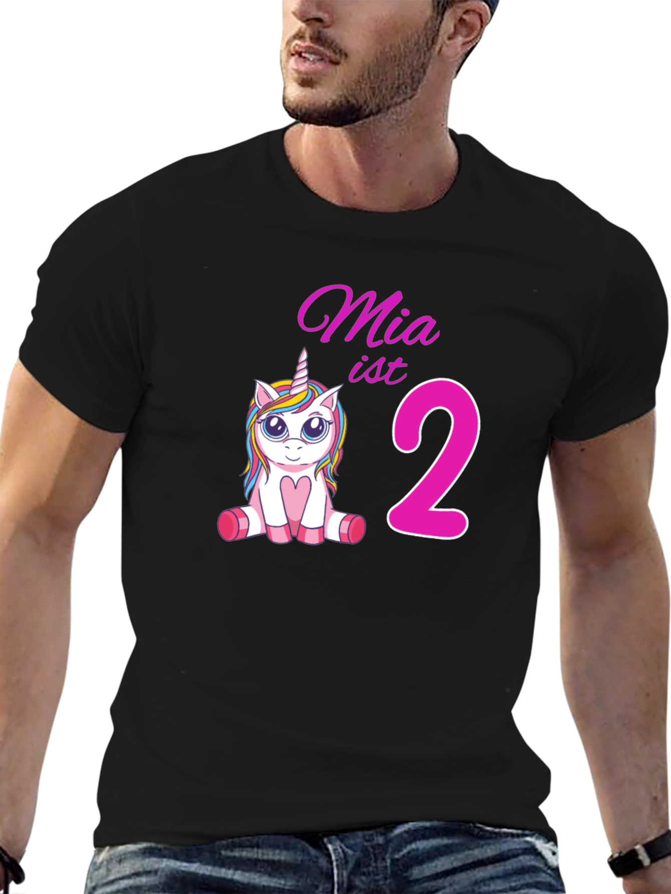 Mias 2nd Birthday Unicorn T-Shirt