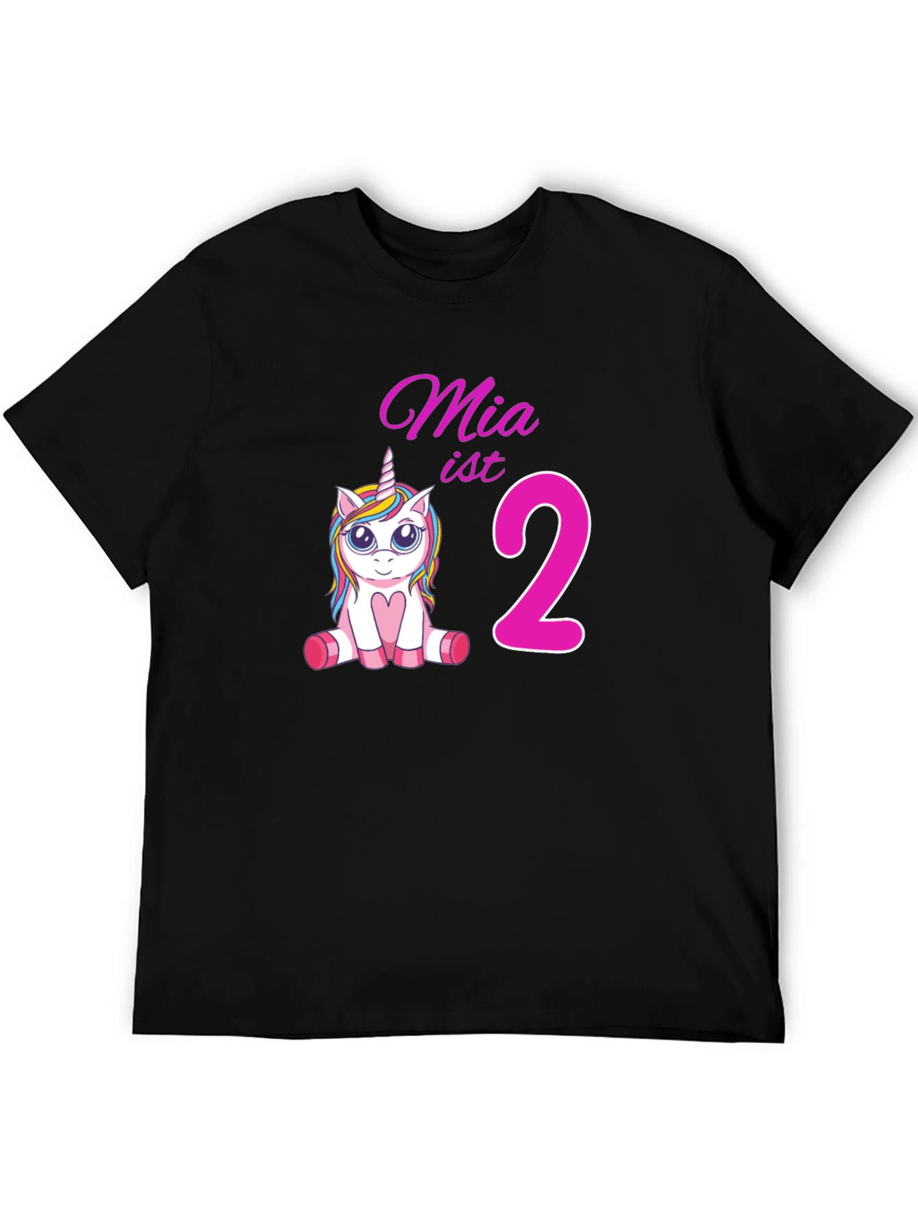 Mias 2nd Birthday Unicorn T-Shirt