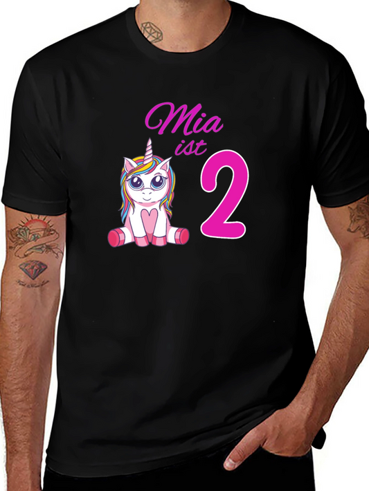 Mias 2nd Birthday Unicorn T-Shirt